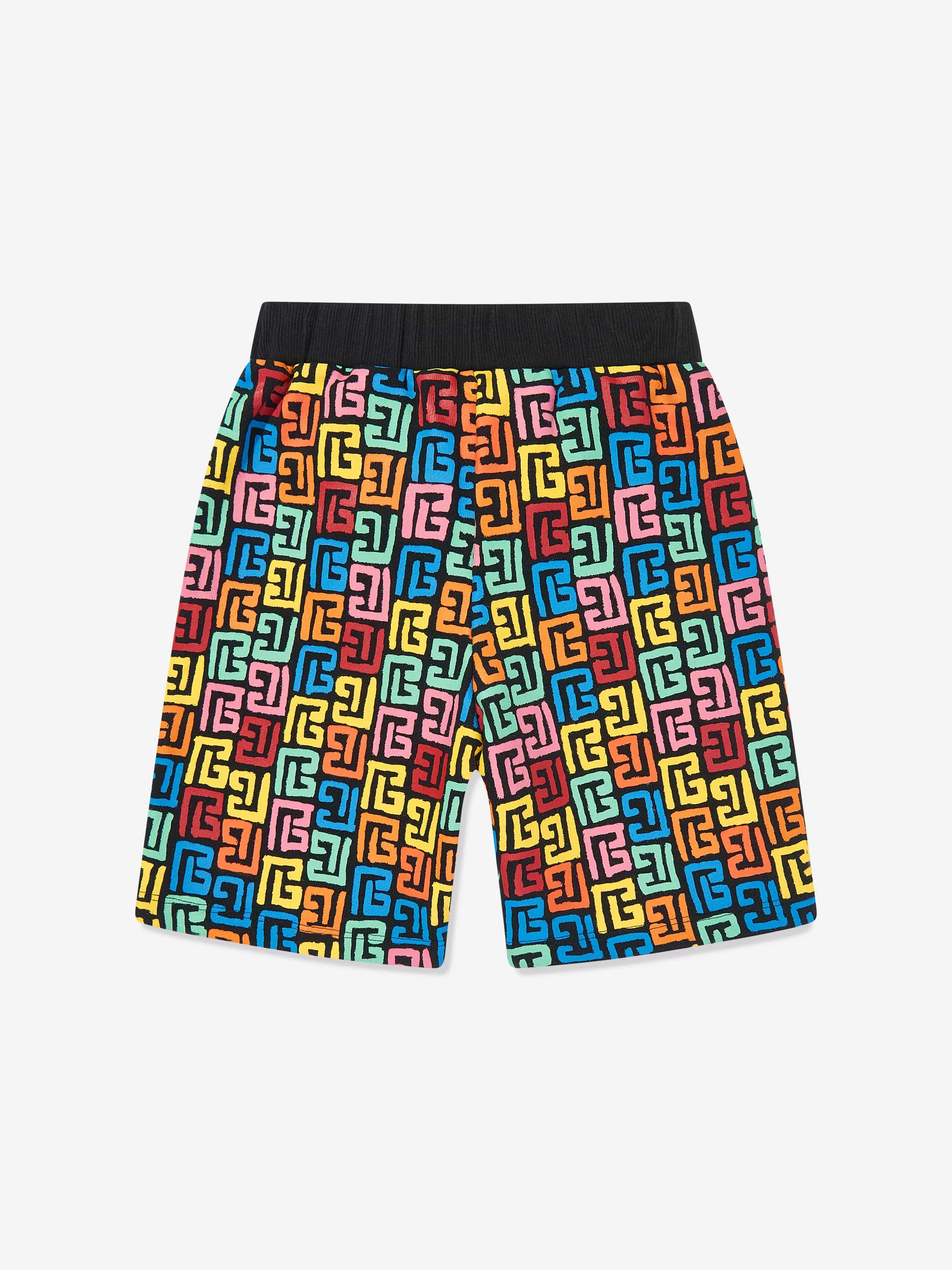 Balmain Kids Monogram Shorts in Mehrfarbig