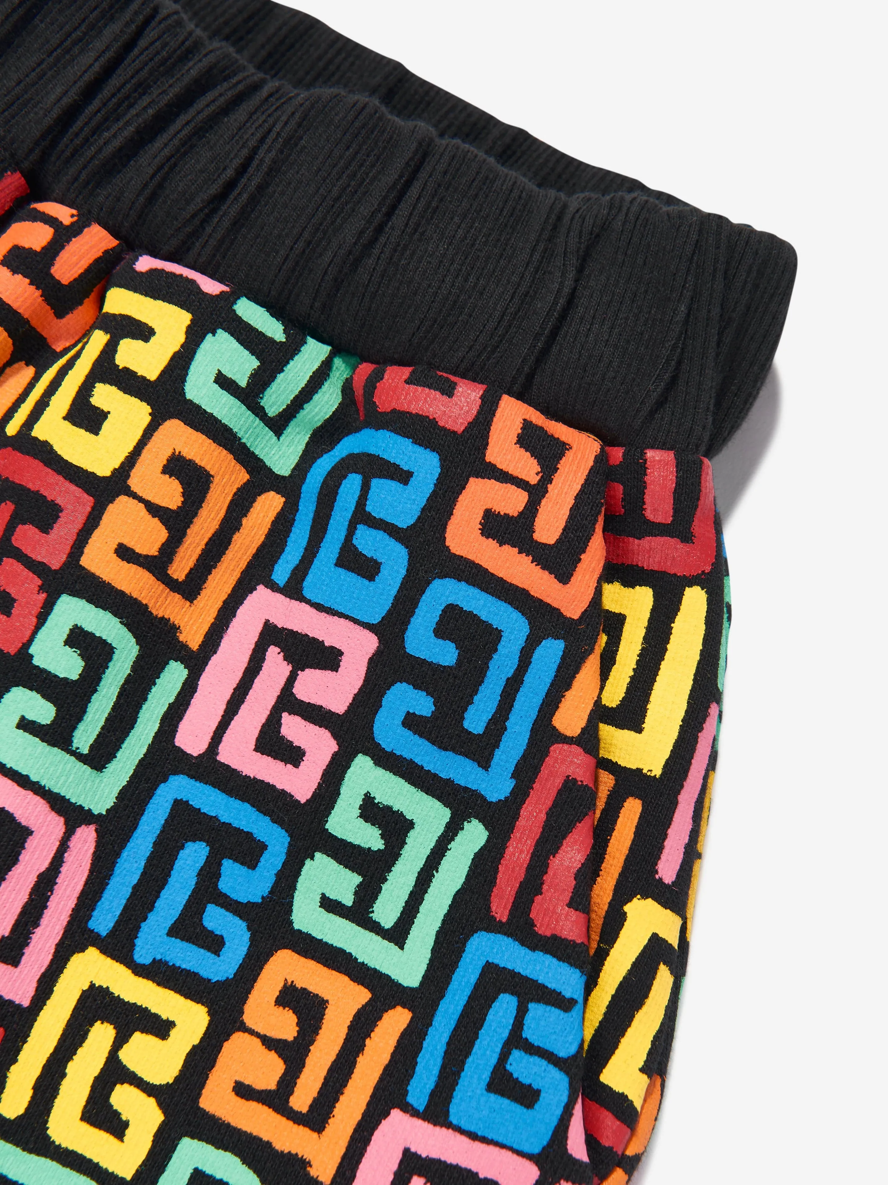 Balmain Kids Monogram Shorts in Mehrfarbig