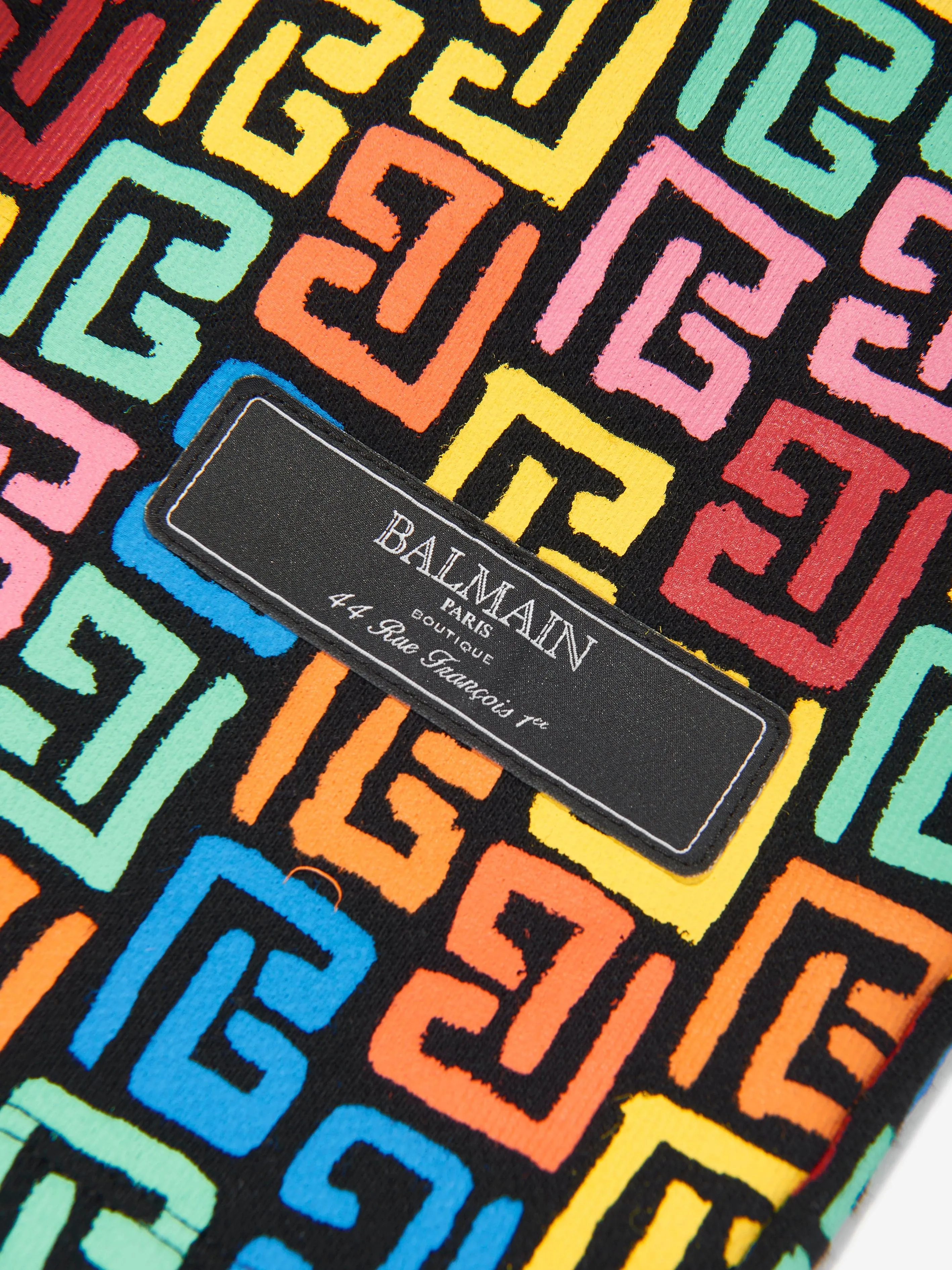 Balmain Kids Monogram Shorts in Mehrfarbig