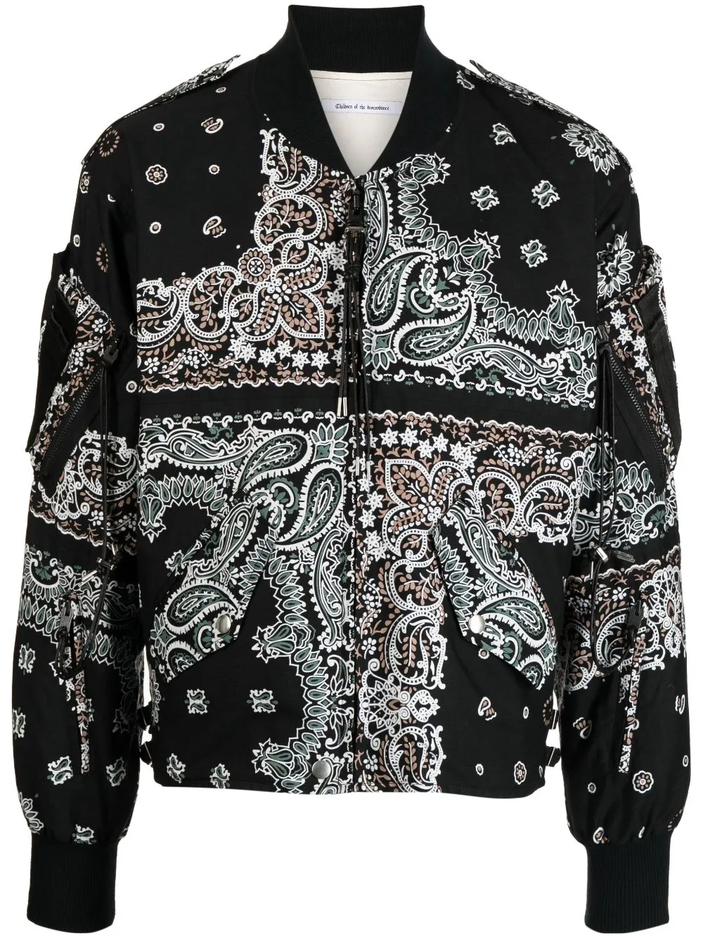 Bandana-Print Cotton Bomber Jacket winter jackets clearance