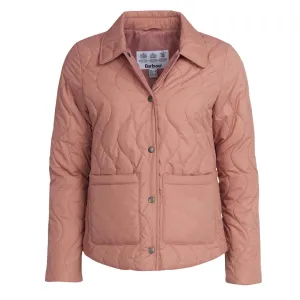 Barbour Womens Barmouth Quilted Jacket Soft Coral raincoats promo code