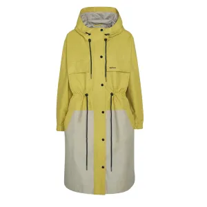 Barbour Womens Evie Showerproof Parka Limeade/Light Sand raincoats promo code