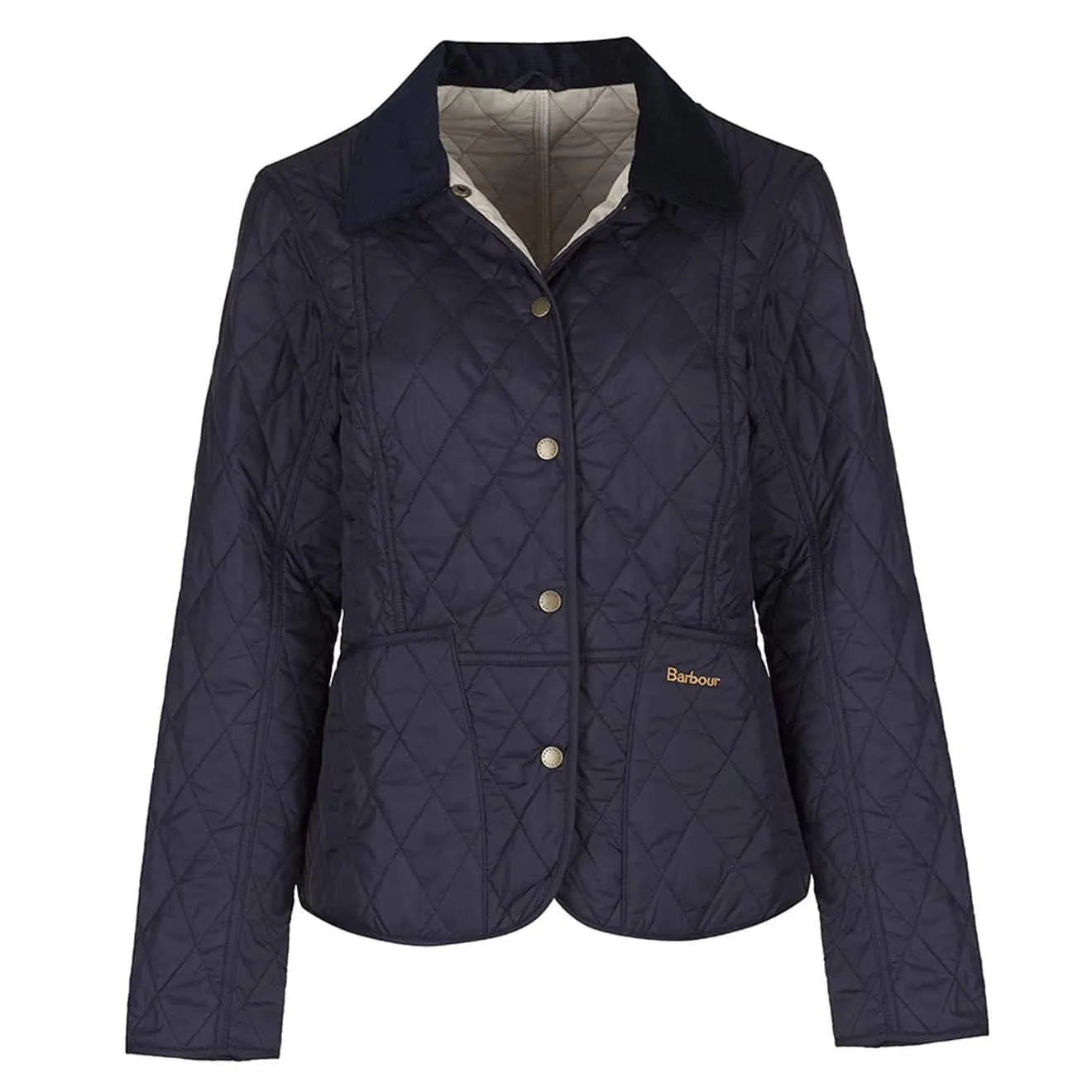 Barbour Womens Summer Liddesdale Quilt Jacket Navy / Pearl raincoats promo code