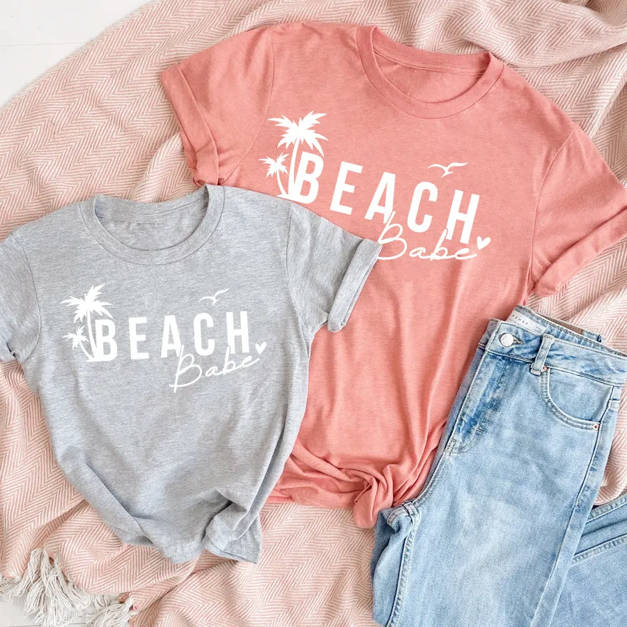 Beach Babe Matching Summer T-Shirts maternity leggings online