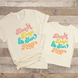 Beach Days & Sun Rays Family Matching T-Shirts baby bump outfits discount