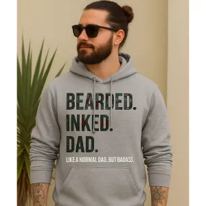 Bearded Inked Dad Hoodie dad jeans best price