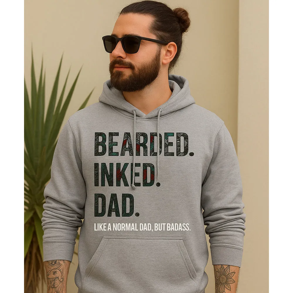 Bearded Inked Dad Hoodie dad bod shirts discount