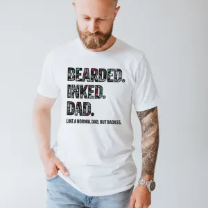Bearded Inked Dad T-Shirt dad hats promo code