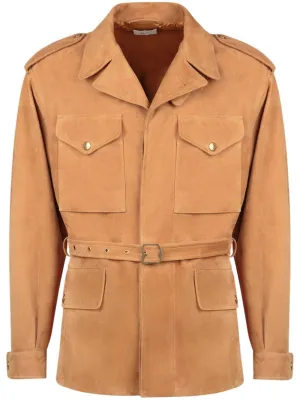 Belted Suede Jacket winter jackets clearance