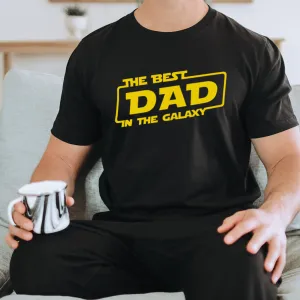 Best Dad Star Galaxy Black T-Shirt dad hats promo code