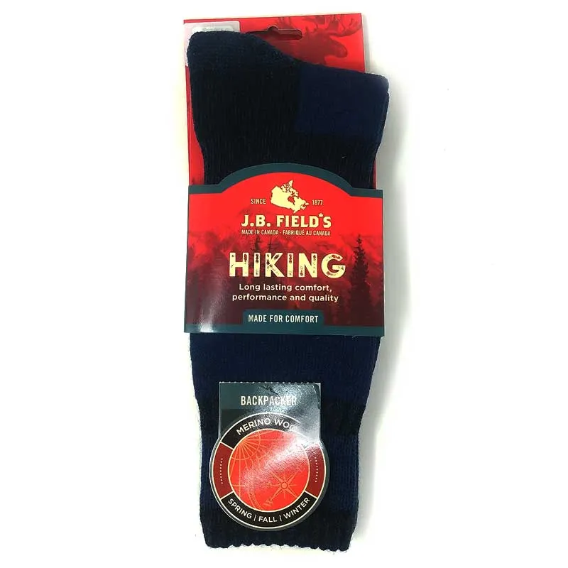 Choose most popular J.B. Fields Backpacker Merino Hiking sock , it is a good choice for your shopping.