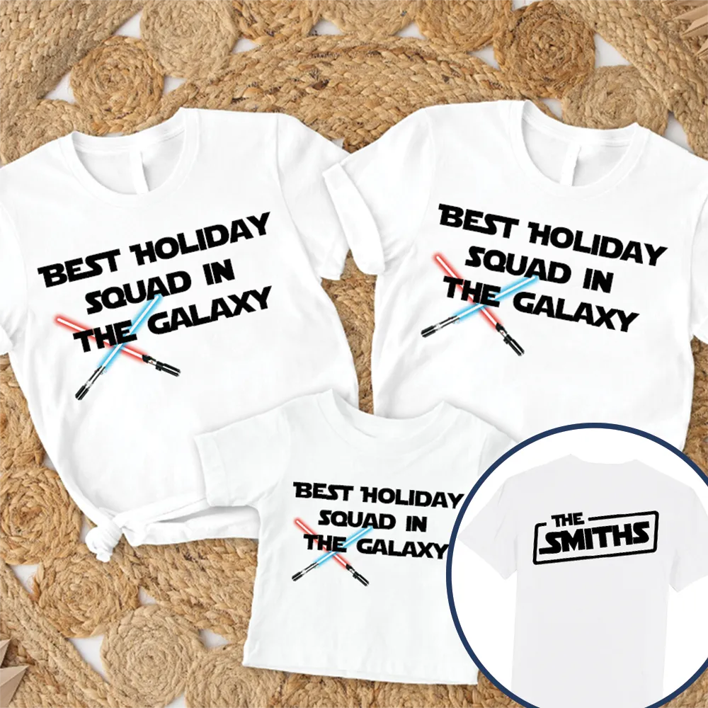 Best Holiday Squad In Galaxy Matching T-Shirts mens dad clothes online