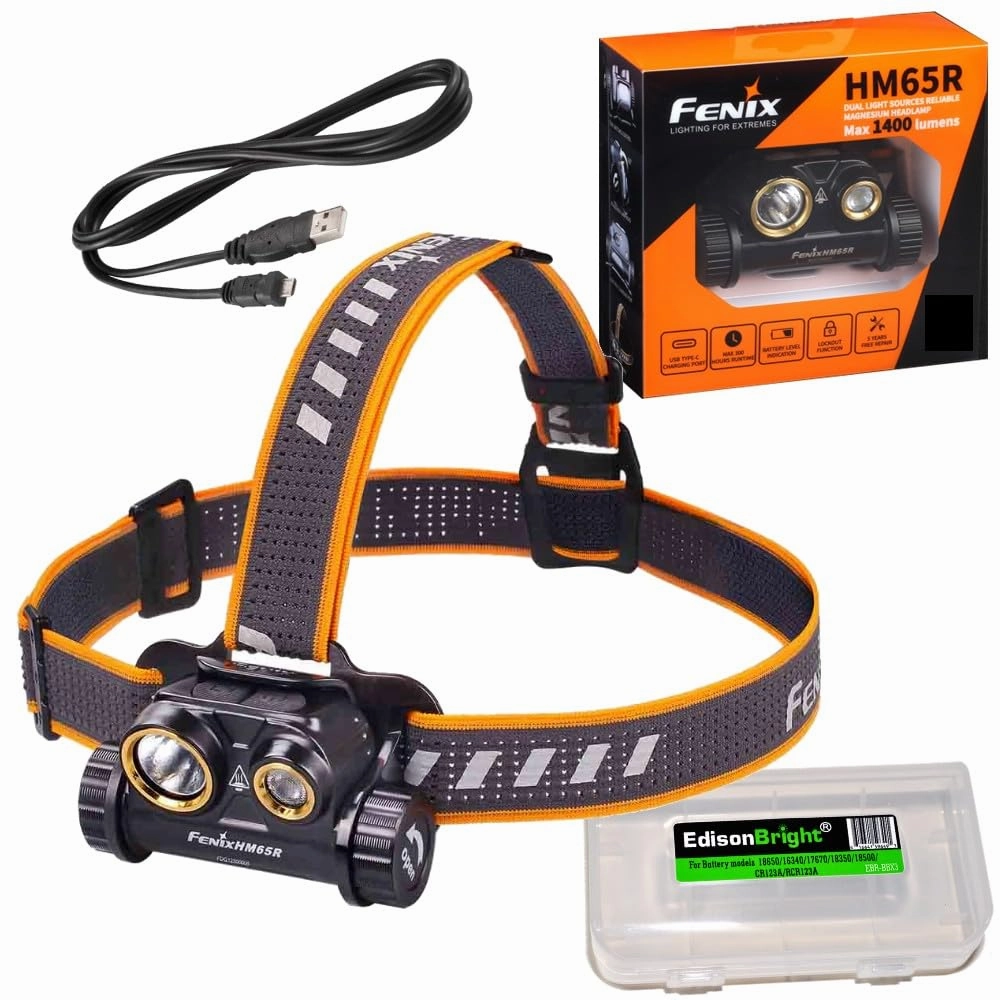 Great Deals On Best Sell For Fenix HM65R Dual Beam 1400 Lumen LED Headlamp, with EdisonBright Accessory case Bundle Compare Price is hot sale, don't be heisate, 74% off, discount Items for you.