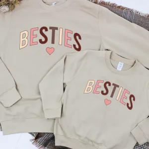 Besties Autumn Mum & Kid Matching Sweatshirts postpartum clothes sale