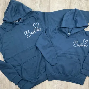 Besties Mini Logo Mum & Kid Matching Hoodies (MRK X) nursing tops best deals
