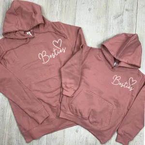 Besties Mini Logo Mum & Kid Matching Hoodies (MRK X) nursing tops best deals