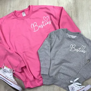 Besties Mini Logo Mum & Kid Matching Sweaters (MRK X) baby bump outfits discount