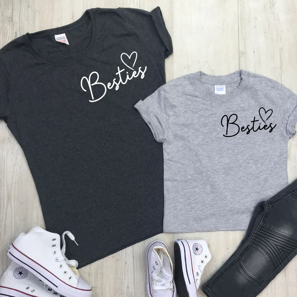 Besties Mini Logo Mum & Kid Matching Tees (MRK X)