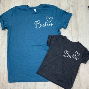 Besties Mini Logo Mum & Kid Matching Tees (MRK X) maternity leggings online