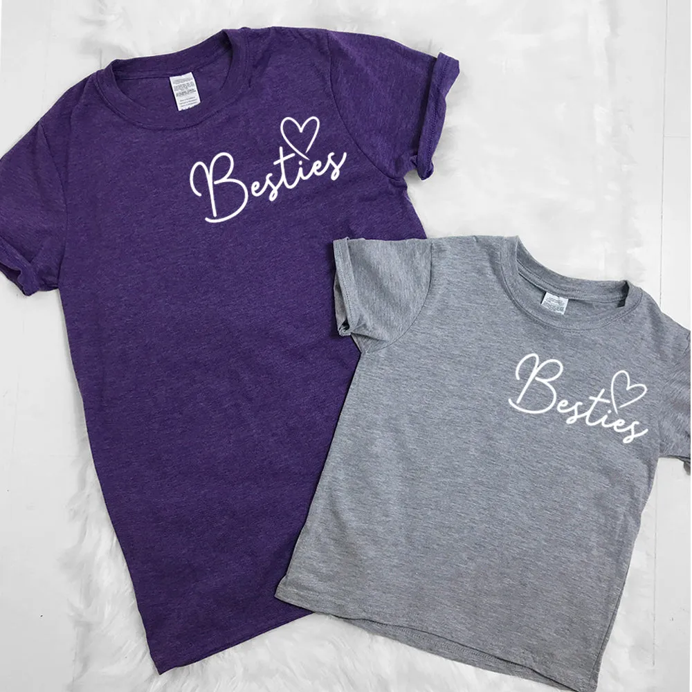 Besties Mini Logo Mum & Kid Matching Tees (MRK X) maternity leggings online