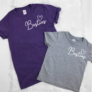 Besties Mini Logo Mum & Kid Matching Tees (MRK X) maternity leggings online
