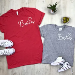 Besties Mini Logo Mum & Kid Matching Tees (MRK X) nursing tops best deals