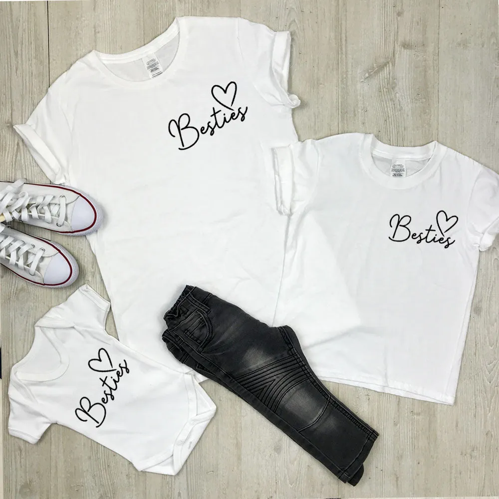 Besties Mini Logo Mum & Kid Matching Tees/Vests (MRK X)