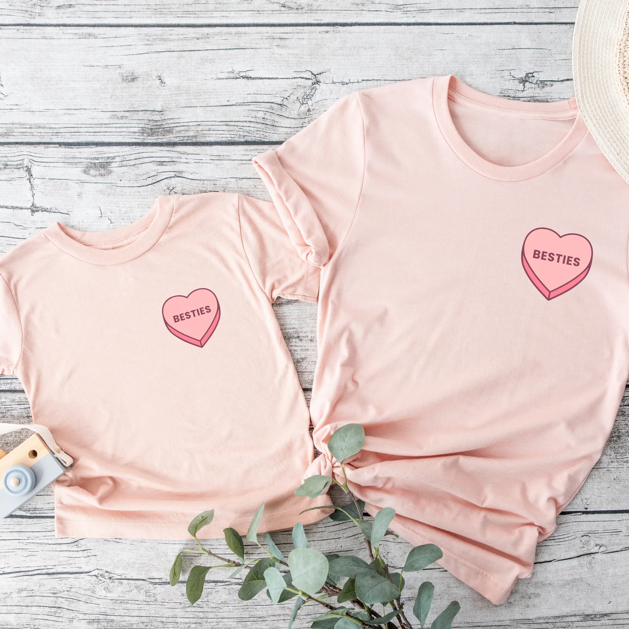 Besties Sweet Hearts Matching T-Shirts discount mum dresses