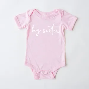 Big & Little Siblings Script Baby Bodysuits cheap baby clothes online