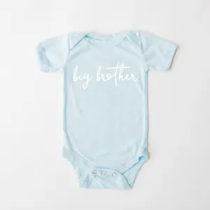 Big & Little Siblings Script Baby Bodysuits cheap baby clothes online
