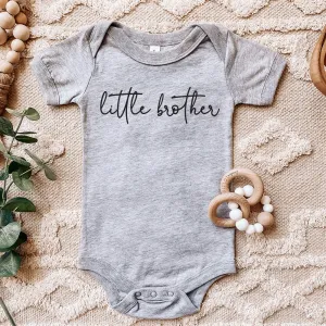 Big & Little Siblings Script Baby Bodysuits cheap baby clothes online