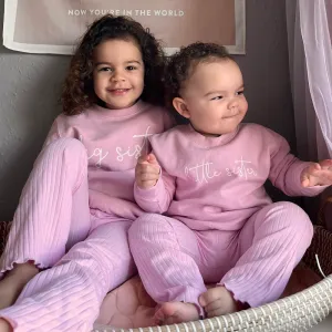 Big & Little Siblings Script Kids Sweatshirts girls dresses outlet
