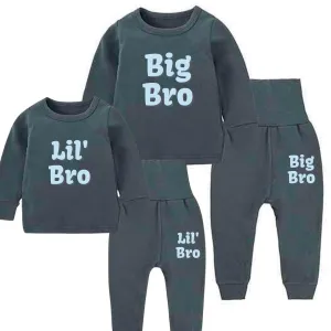 Big Bro & Little Bro Vivid Logo 2 Piece Sapphire Tracksuit Sets boys outfits online store