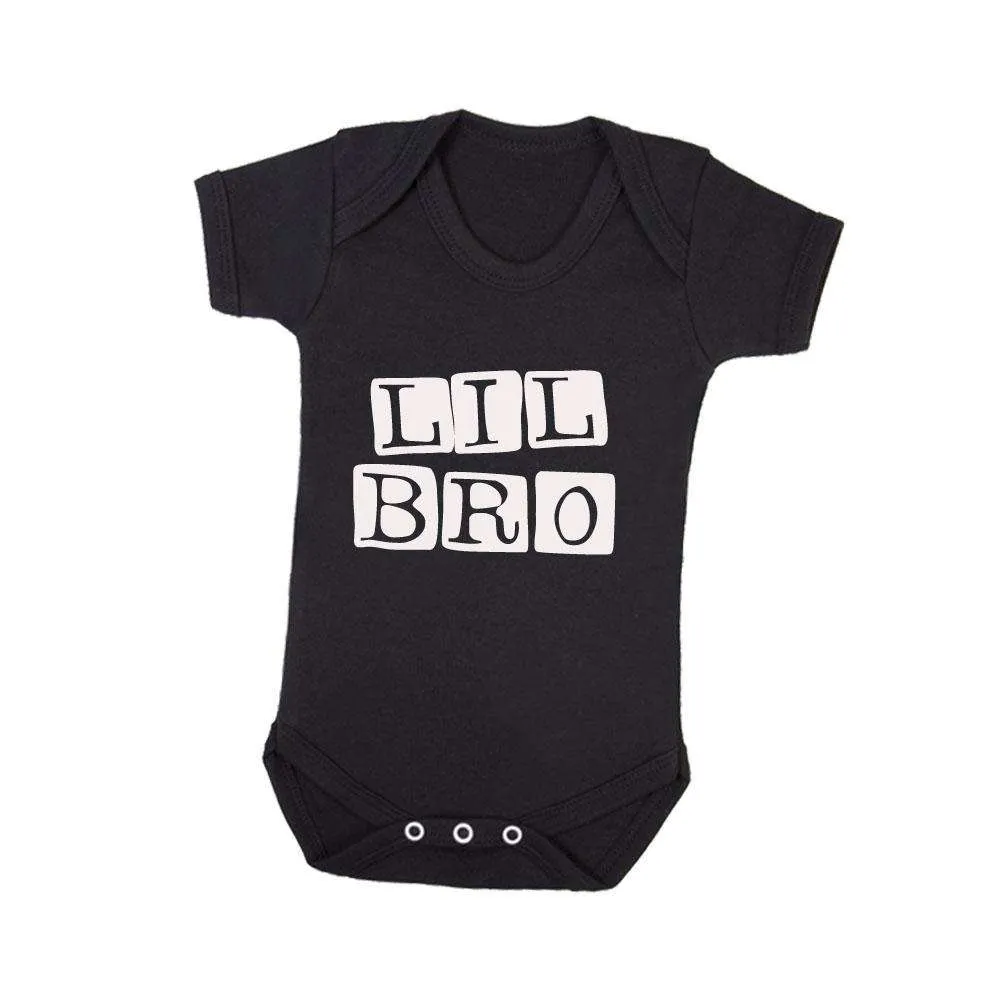Big Bro/Lil' Bro Stamp Matching Black Tee & Bodysuit (MRK X)