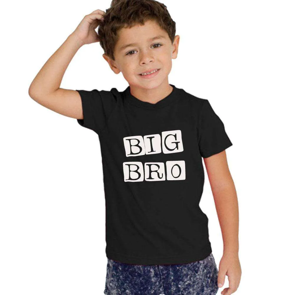 Big Bro/Lil' Bro Stamp Matching Black Tee & Bodysuit (MRK X)