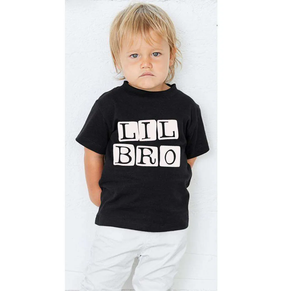 Big Bro/Lil' Bro Stamp Matching Black Tees (MRK X)