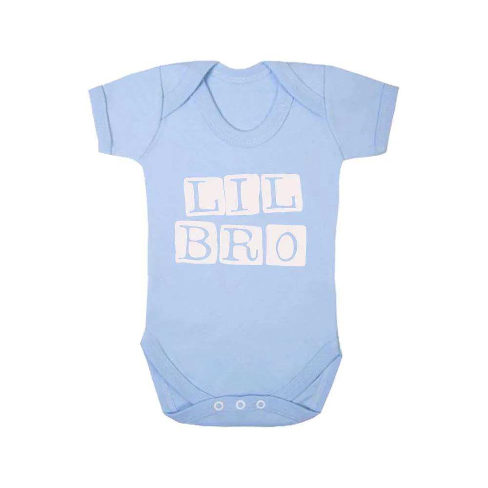 Big Bro/Lil' Bro Stamp Matching Sky Blue Tee & Bodysuit (MRK X)