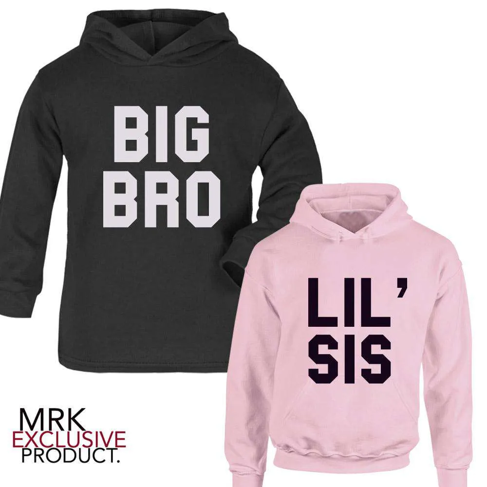 Big Bro/Lil' Sis Matching Hoodies (1-13 Years) (MRK X) boys outfits online store