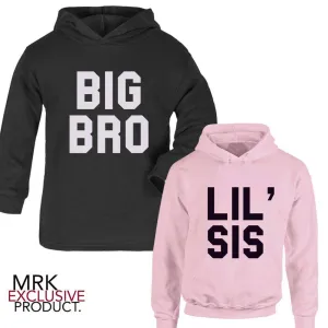 Big Bro/Lil' Sis Matching Hoodies (1-13 Years) (MRK X) boys outfits online store