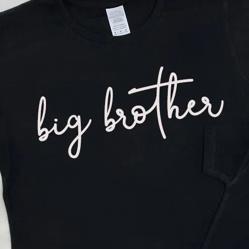 Big Brother & Little Sister Black Script T-Shirts
