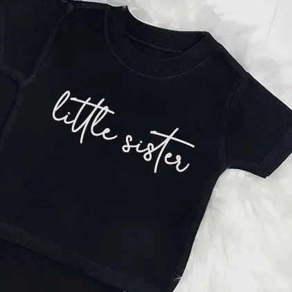 Big Brother & Little Sister Black Script T-Shirts