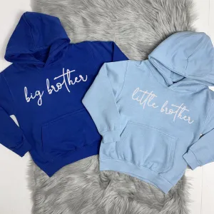 Big Brother/Little Brother Matching Script Hoodies (MRK X) boys outfits online store