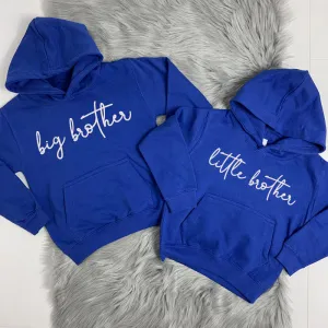 Big Brother/Little Brother Matching Script Hoodies (MRK X) boys outfits online store