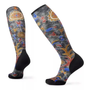 Select the cheap Big Discount For Smartwool  Ski Targeted Cushion Royal Floral Print OTC Womens Ski Sock Next Day Delivery , here are new designer Items hot sale now, 100% guarantee quality!