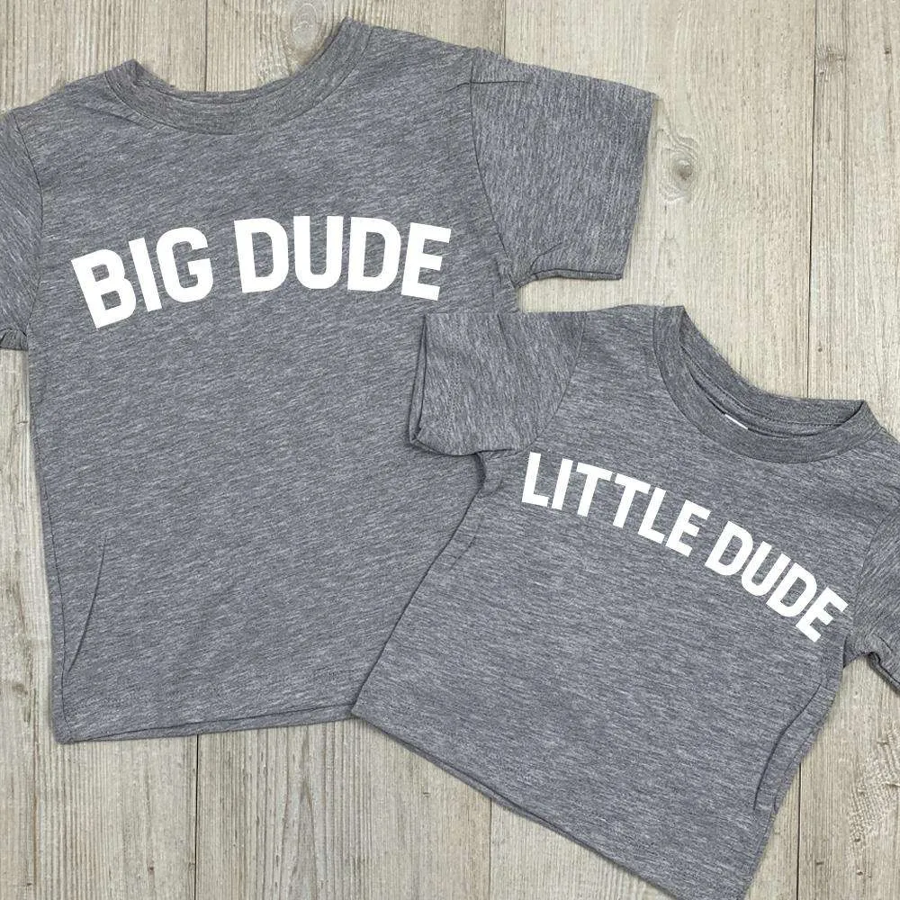 Big Dude & Little Dude Matching Tees (MRK X) boys outfits online store