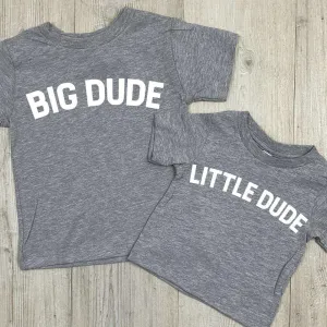 Big Dude & Little Dude Matching Tees (MRK X) boys outfits online store