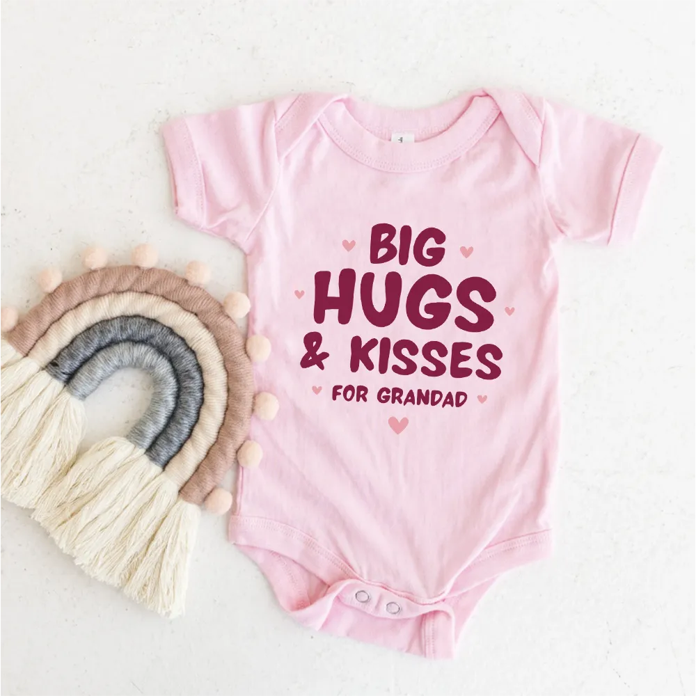 Big Hugs & Kisses Baby Vest