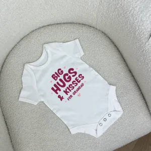 Big Hugs & Kisses Baby Vest cheap baby clothes online