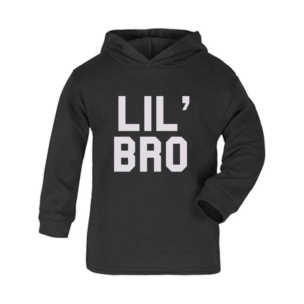 Big, Lil' and Middle Bro Matching Black Hoodies (1-13 Years) (MRK X)
