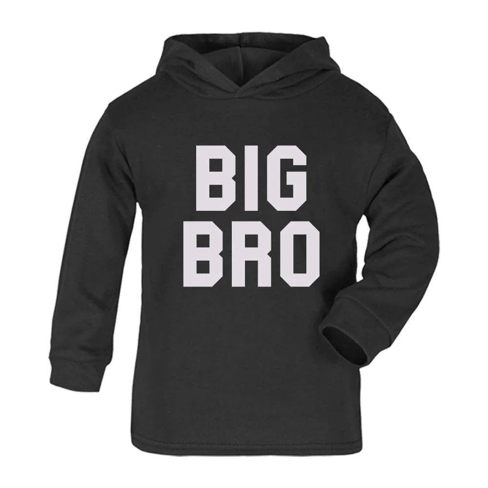 Big, Lil' and Middle Bro Matching Black Hoodies (1-13 Years) (MRK X)